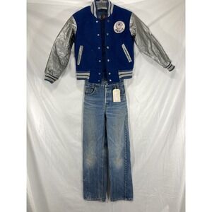 VINTAGE 70's DALLAS COWBOYS JACKET (BOYS 10) With Vintage Levi Boy Jeans Lot